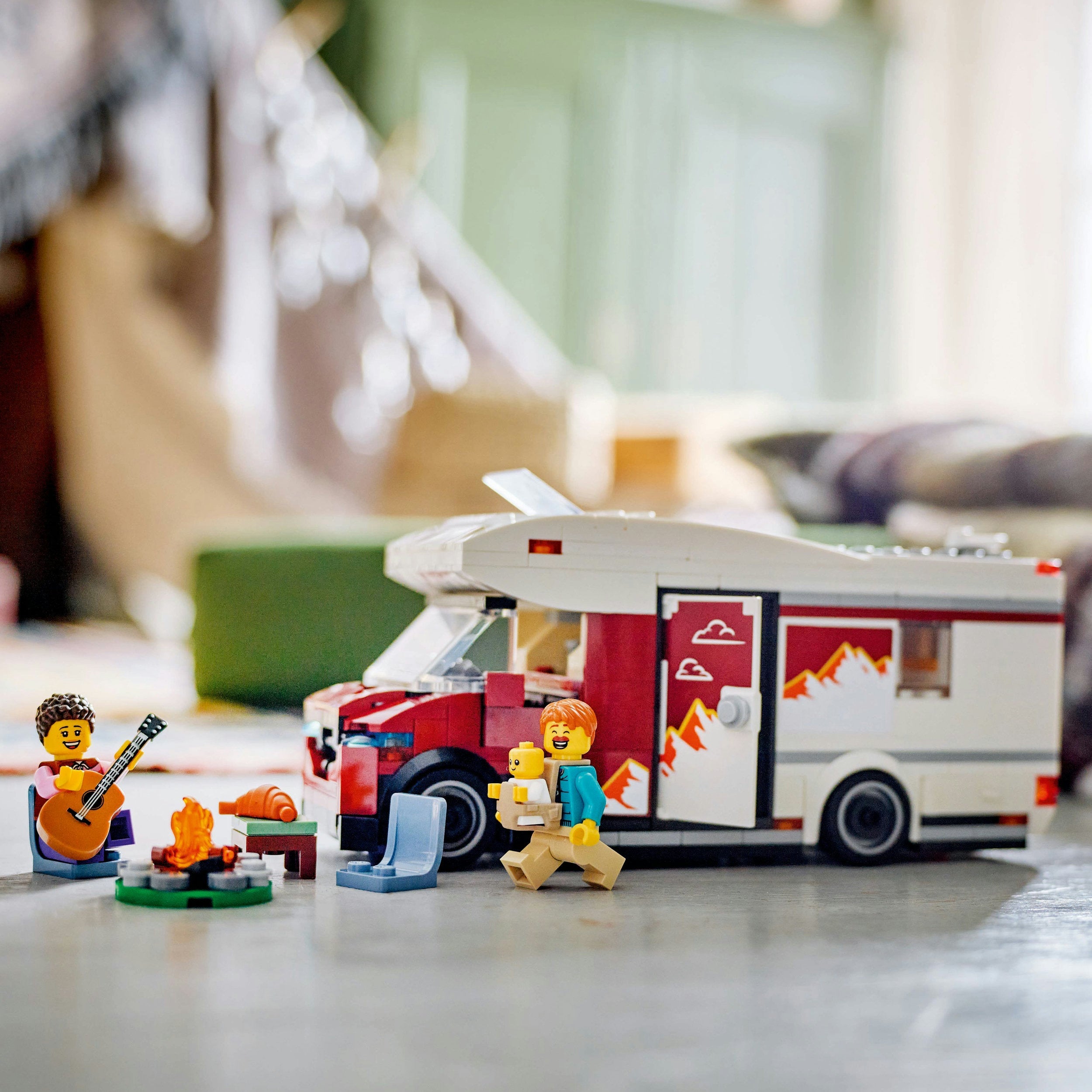 Curious Minds Toys & Games > Toys > Construction Toys > Interlocking Blocks > LEGO > LEGO City Lego City 60454 Holiday Adventure Camper Van Playset for Ages 6 and Up