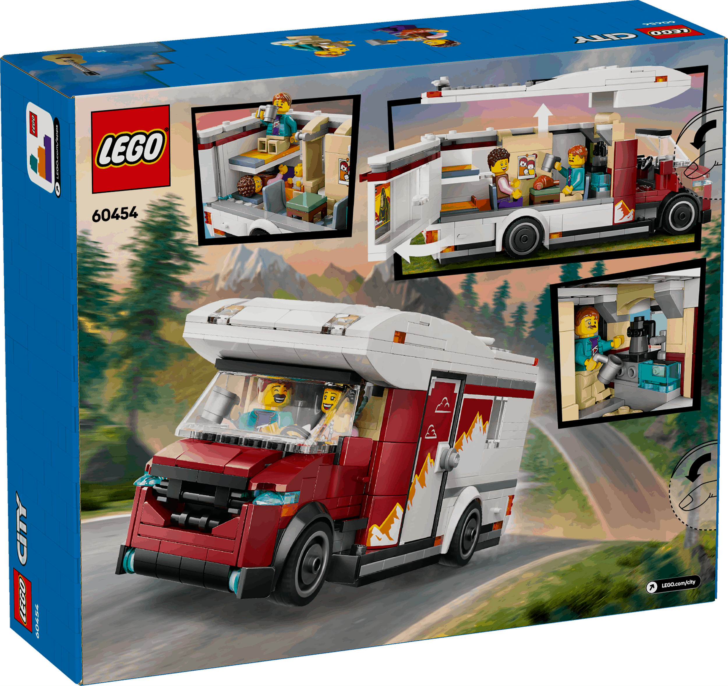 Curious Minds Toys & Games > Toys > Construction Toys > Interlocking Blocks > LEGO > LEGO City Lego City 60454 Holiday Adventure Camper Van Playset for Ages 6 and Up