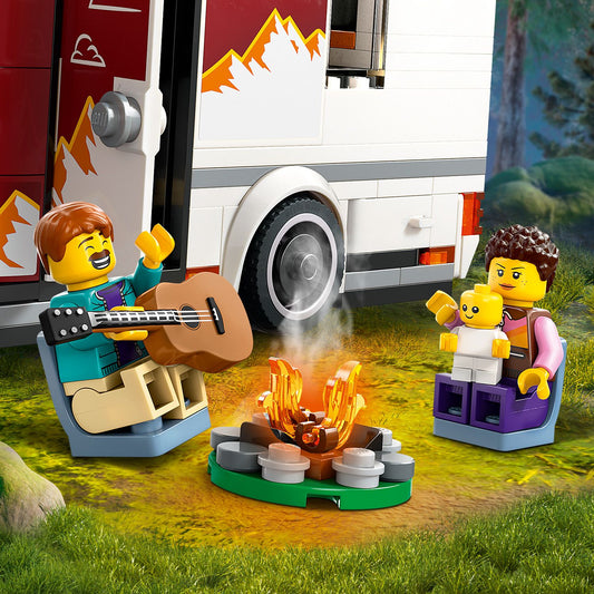 Curious Minds Toys & Games > Toys > Construction Toys > Interlocking Blocks > LEGO > LEGO City Lego City 60454 Holiday Adventure Camper Van Playset for Ages 6 and Up