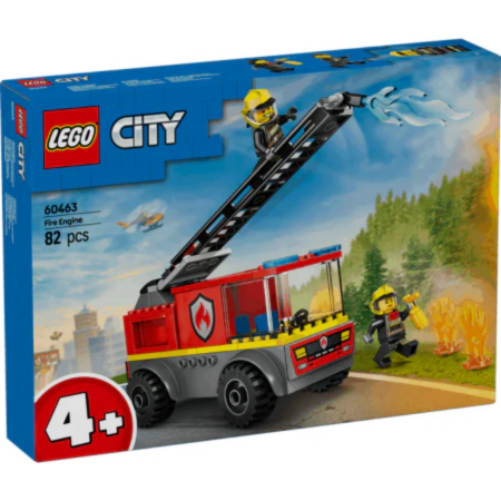 Curious Minds Toys & Games > Toys > Construction Toys > Interlocking Blocks > LEGO > LEGO City Lego City 60463 Fire Ladder Truck Buildable Playset for Ages 4 and Up