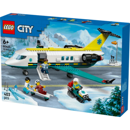 Curious Minds Toys & Games > Toys > Construction Toys > Interlocking Blocks > LEGO > LEGO City Lego City Big Vehicles 60465 Emergency Air Ambulance Plane for Ages 6+