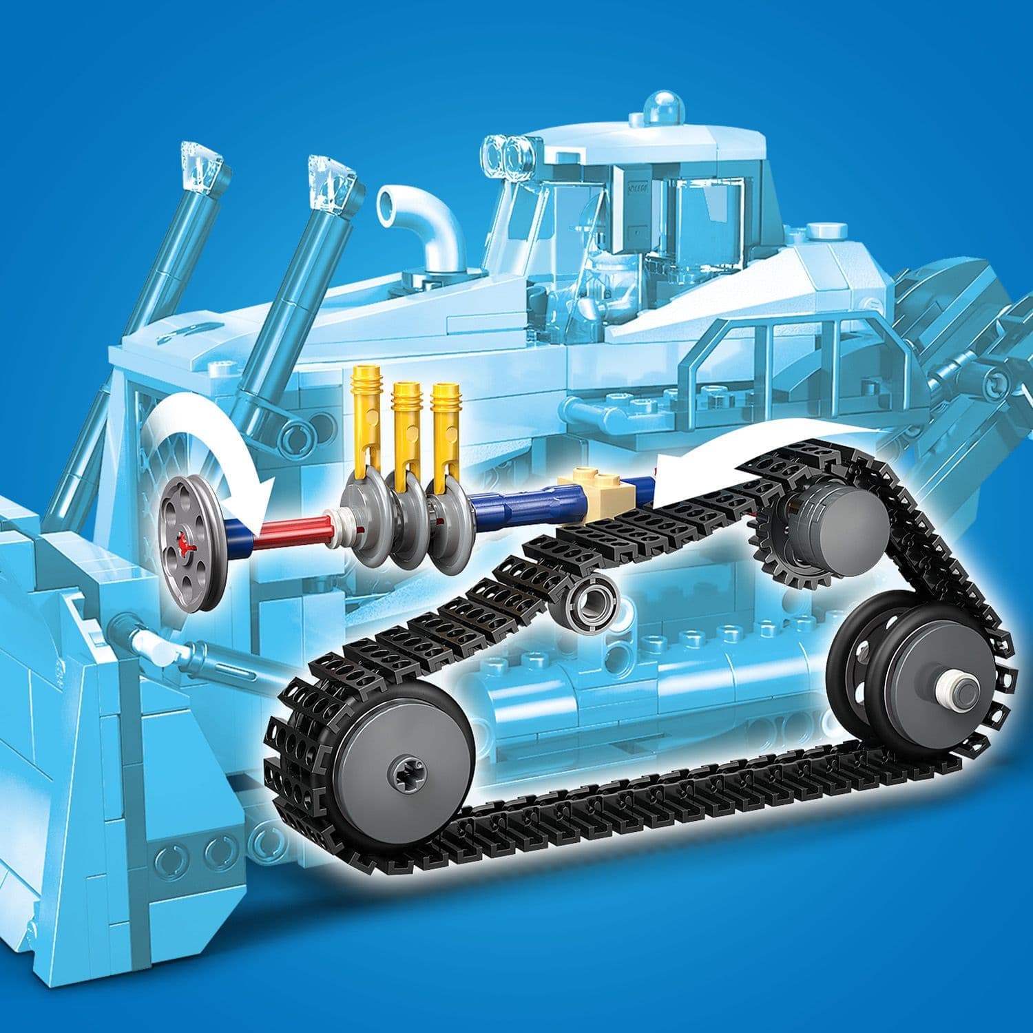 Curious Minds Toys & Games > Toys > Construction Toys > Interlocking Blocks > LEGO > LEGO City Lego City Big Vehicles 60466 Yellow Bulldozer Playset for Ages 8 & Up