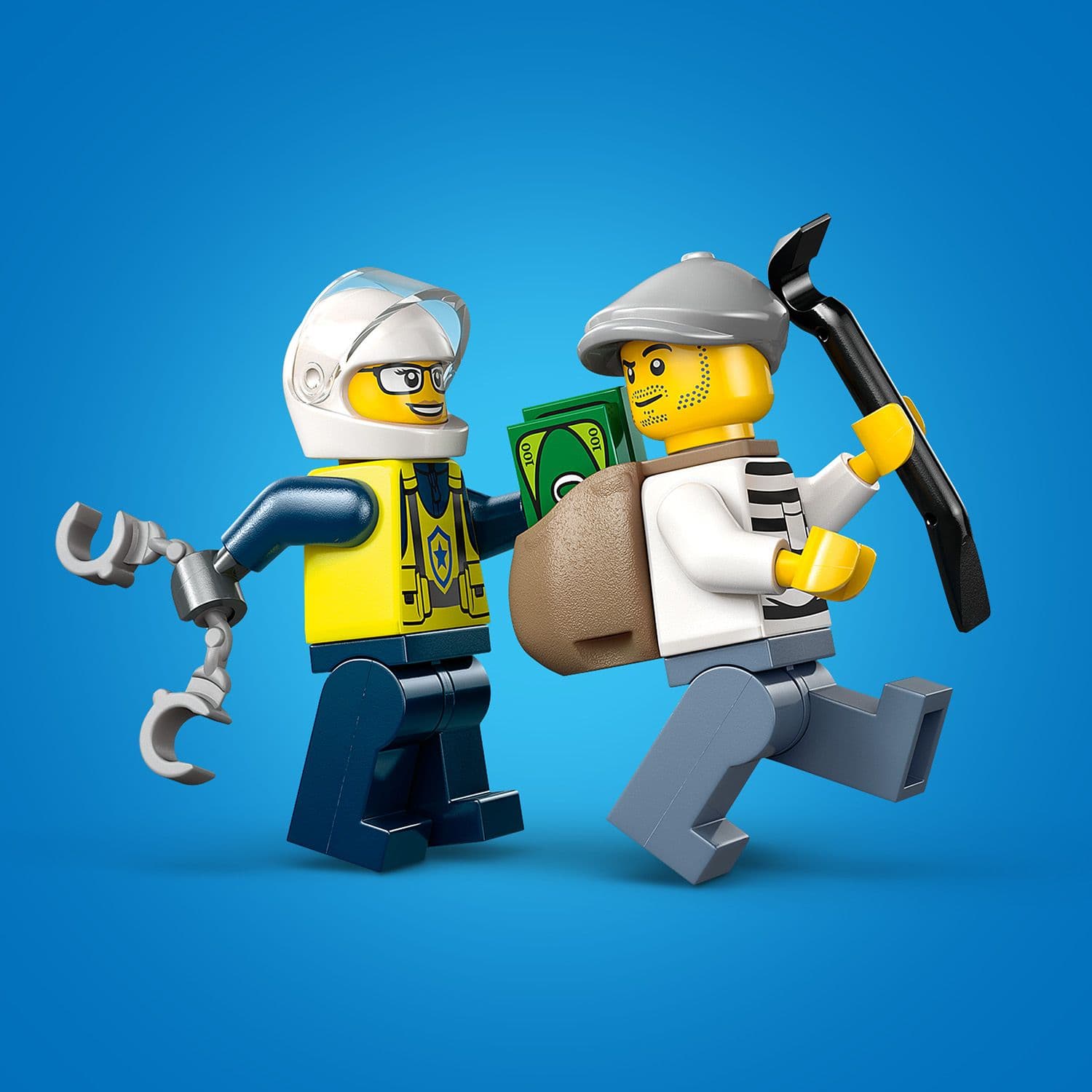 Curious Minds Toys & Games > Toys > Construction Toys > Interlocking Blocks > LEGO > LEGO City Lego City Police 60455 Police Motorcycle Chase Playset for Ages 4 & Up