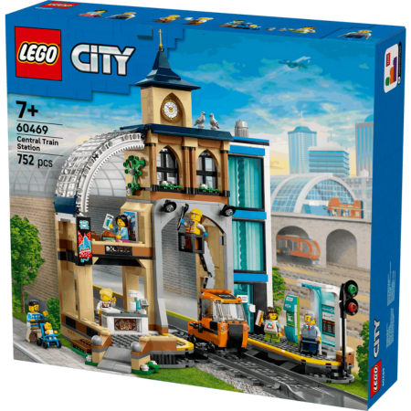 Curious Minds Toys & Games > Toys > Construction Toys > Interlocking Blocks > LEGO > LEGO City Lego City Trains 60469 Central Train Station Playset for Ages 7 and Up