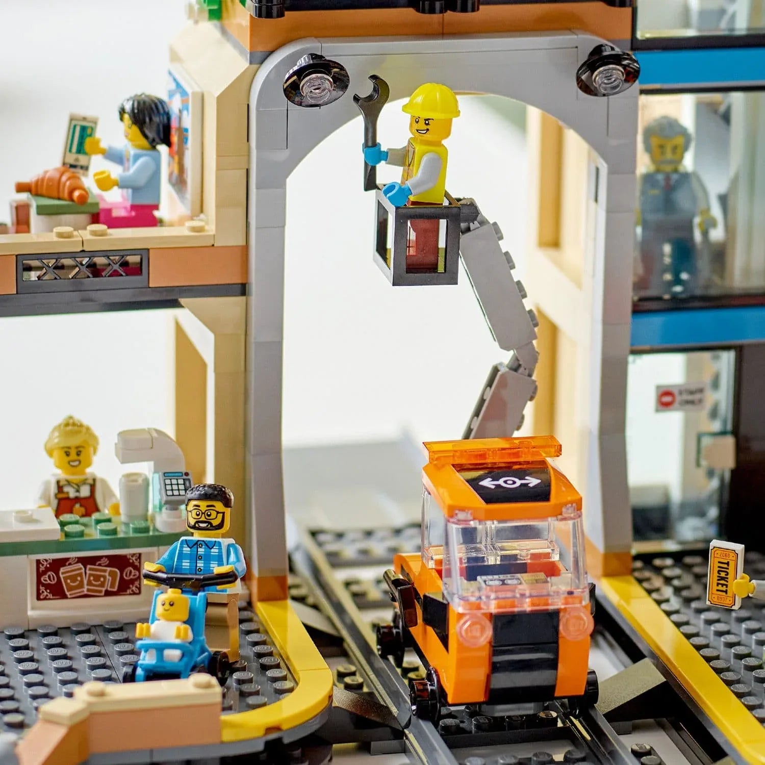 Curious Minds Toys & Games > Toys > Construction Toys > Interlocking Blocks > LEGO > LEGO City Lego City Trains 60469 Central Train Station Playset for Ages 7 and Up