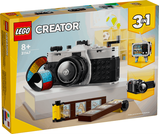 Curious Minds Toys & Games > Toys > Construction Toys > Interlocking Blocks > LEGO > LEGO Creator Lego Creator 3 in 1 31147 Retro Camera Buildable Toy for Ages 8 and Up