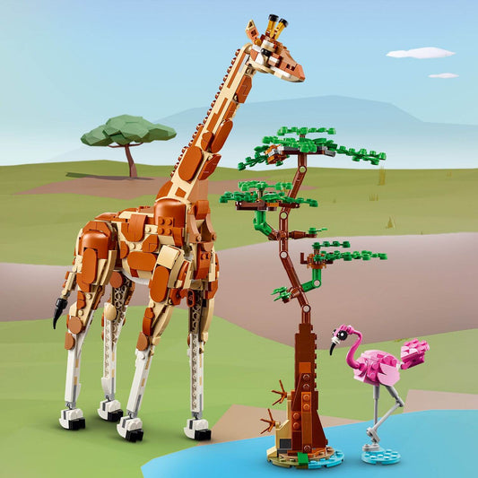 Curious Minds Toys & Games > Toys > Construction Toys > Interlocking Blocks > LEGO > LEGO Creator Lego Creator 3 in 1 31150 Wild Safari Animals Playset for Ages 9 & Up