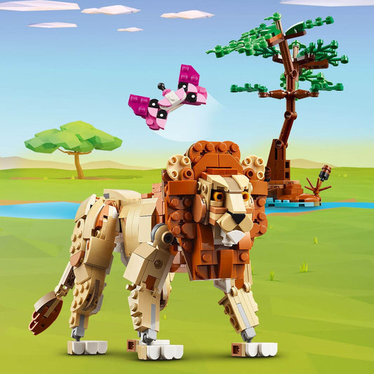 Curious Minds Toys & Games > Toys > Construction Toys > Interlocking Blocks > LEGO > LEGO Creator Lego Creator 3 in 1 31150 Wild Safari Animals Playset for Ages 9 & Up