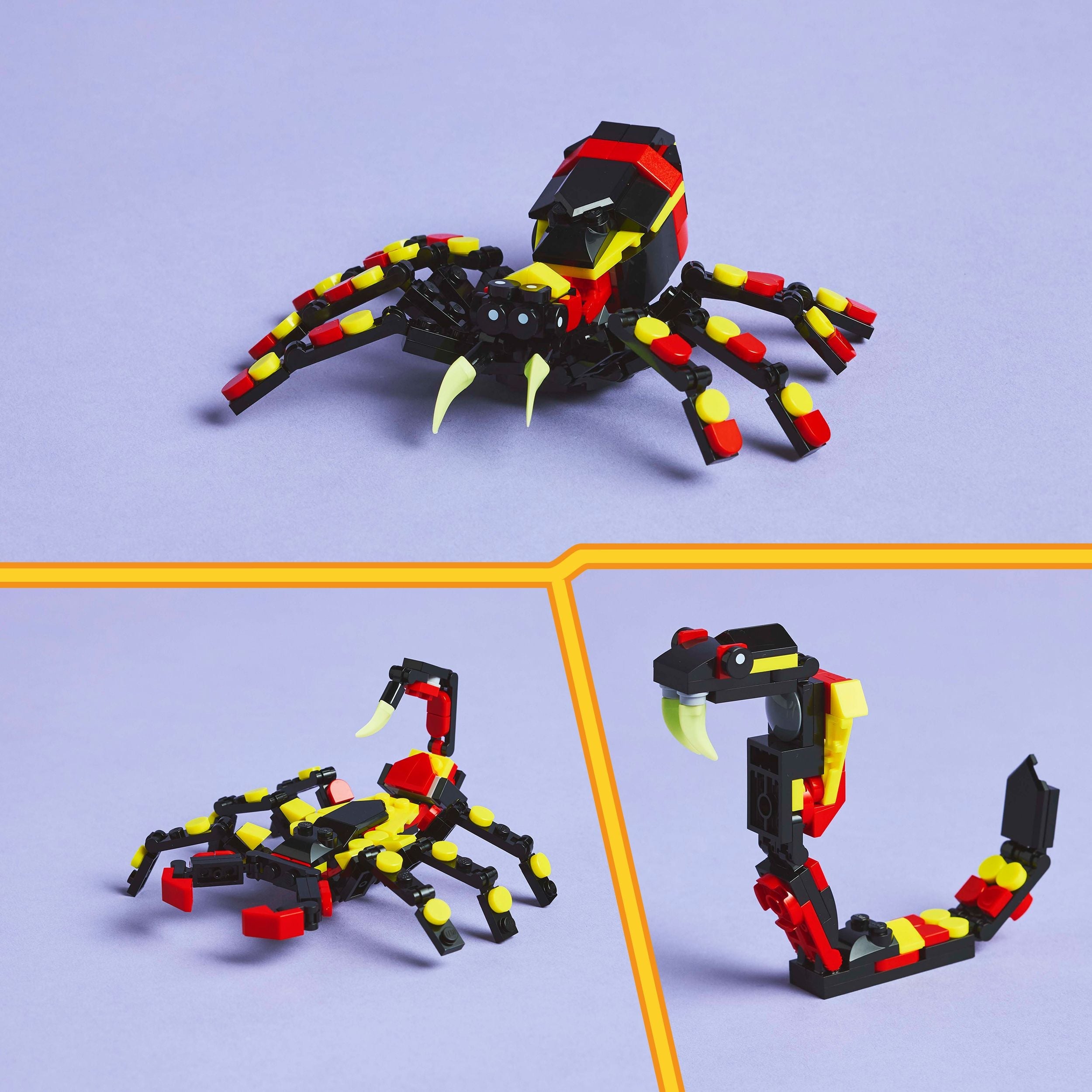 Curious Minds Toys & Games > Toys > Construction Toys > Interlocking Blocks > LEGO > LEGO Creator Lego Creator 3 in 1 31159 Wild Animals: Surprising Spider for Ages 7+