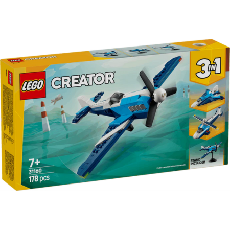 Curious Minds Toys & Games > Toys > Construction Toys > Interlocking Blocks > LEGO > LEGO Creator Lego Creator 3 in 1 31160 Aircraft: Race Plane Playset for Ages 7 & Up