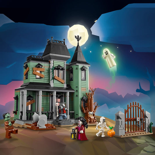 Curious Minds Toys & Games > Toys > Construction Toys > Interlocking Blocks > LEGO > LEGO Creator Lego Creator 3 in 1 31167 Haunted Mansion Rebuildable Set for Ages 9+