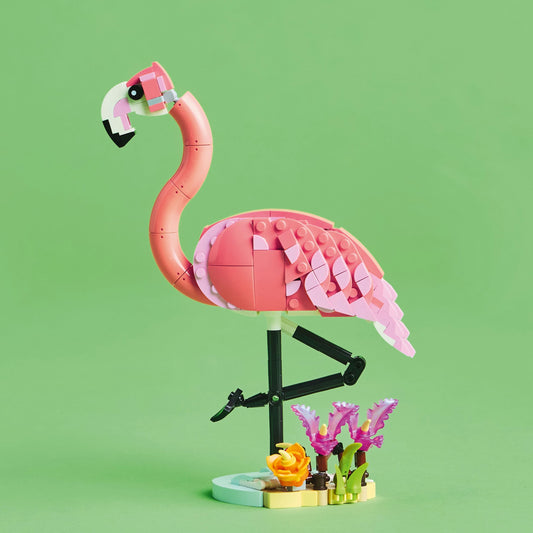 Curious Minds Toys & Games > Toys > Construction Toys > Interlocking Blocks > LEGO > LEGO Creator Lego Creator 3 in 1 31170 Wild Animals: Pink Flamingo for Ages 8 & Up