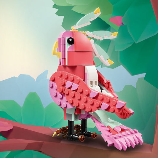 Curious Minds Toys & Games > Toys > Construction Toys > Interlocking Blocks > LEGO > LEGO Creator Lego Creator 3 in 1 31170 Wild Animals: Pink Flamingo for Ages 8 & Up