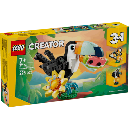 Curious Minds Toys & Games > Toys > Construction Toys > Interlocking Blocks > LEGO > LEGO Creator Lego Creator 3 in 1 31173 Wild Animals: Tropical Toucan for Age 7 & Up