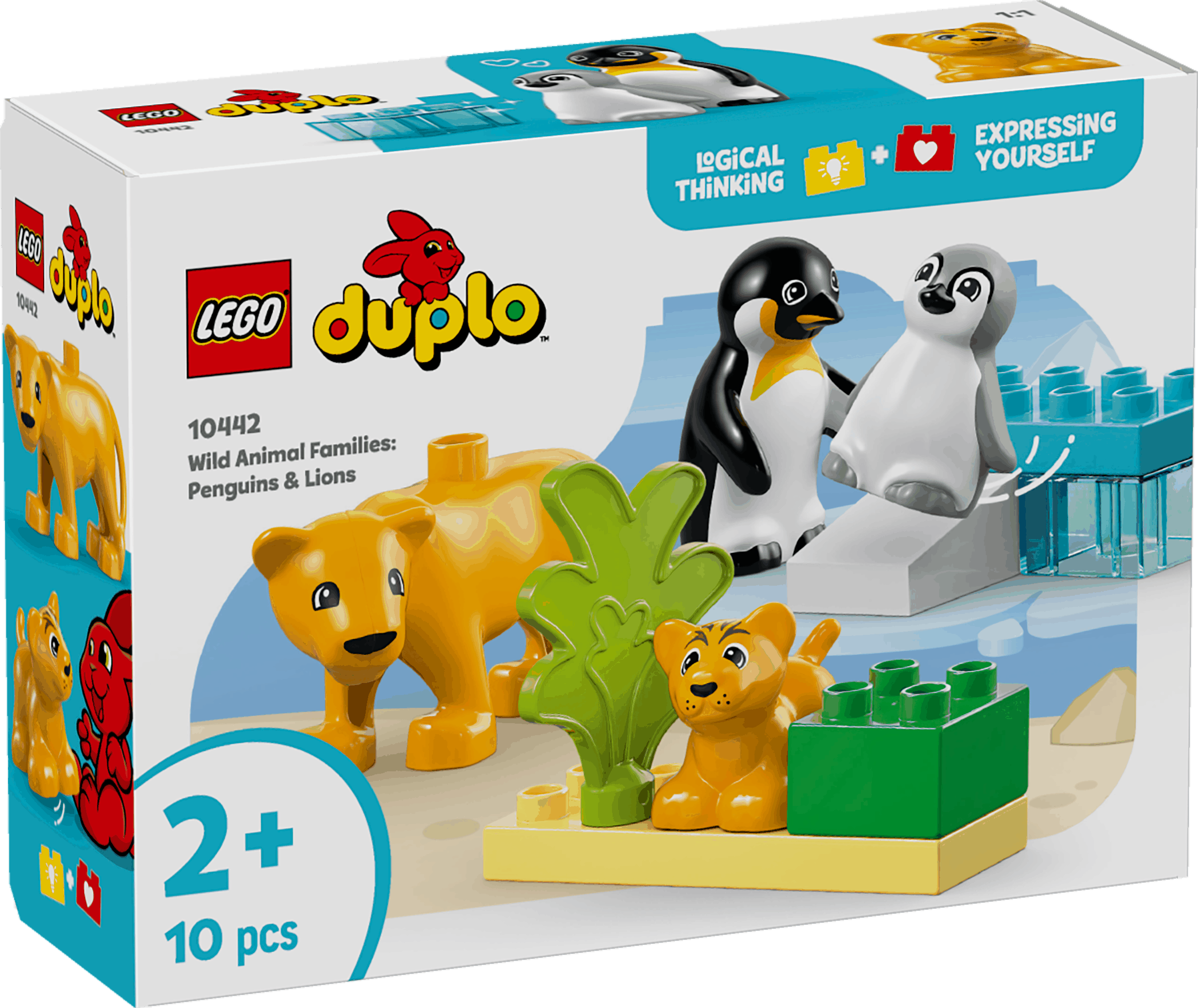 Curious Minds Toys & Games > Toys > Construction Toys > Interlocking Blocks > LEGO > LEGO Duplo Lego Duplo 10442 Wild Animal Families: Penguins & Lions for Age 2 & Up
