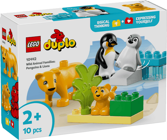 Curious Minds Toys & Games > Toys > Construction Toys > Interlocking Blocks > LEGO > LEGO Duplo Lego Duplo 10442 Wild Animal Families: Penguins & Lions for Age 2 & Up