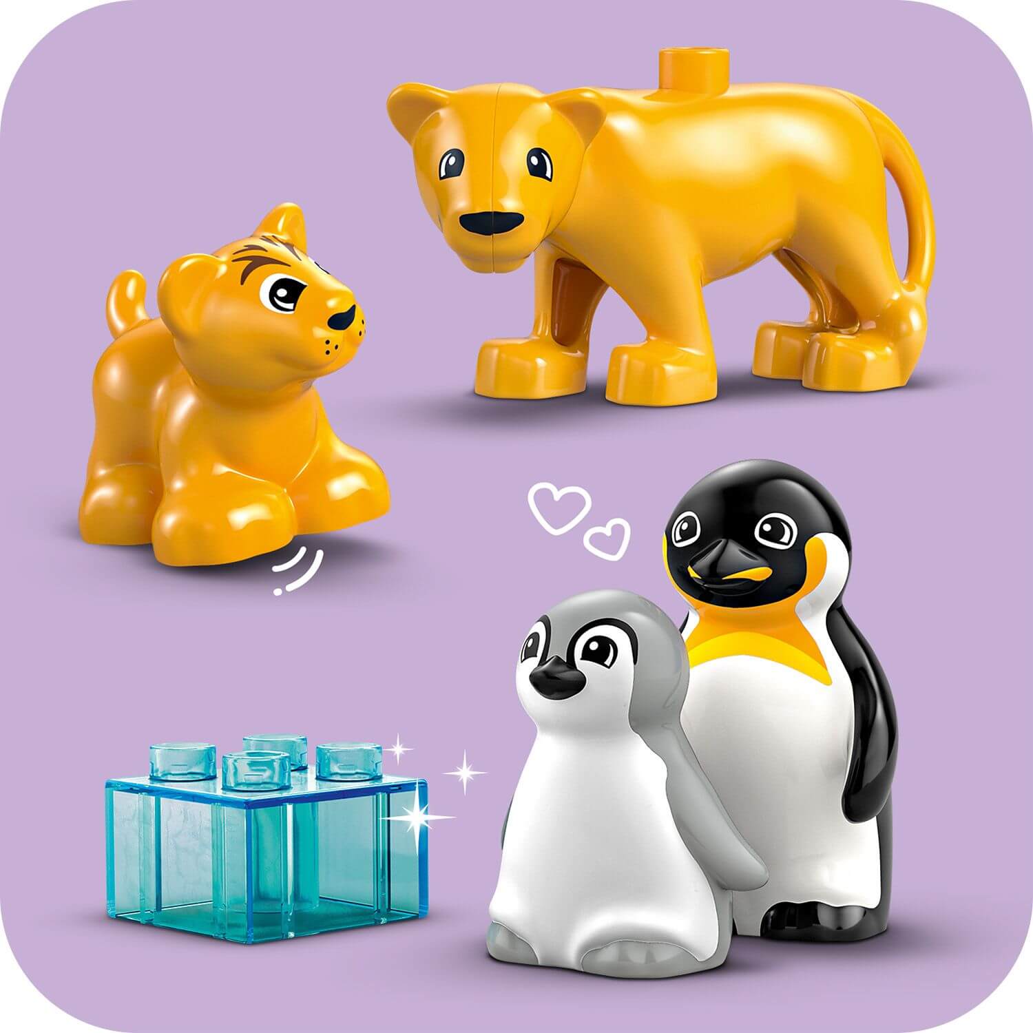 Curious Minds Toys & Games > Toys > Construction Toys > Interlocking Blocks > LEGO > LEGO Duplo Lego Duplo 10442 Wild Animal Families: Penguins & Lions for Age 2 & Up