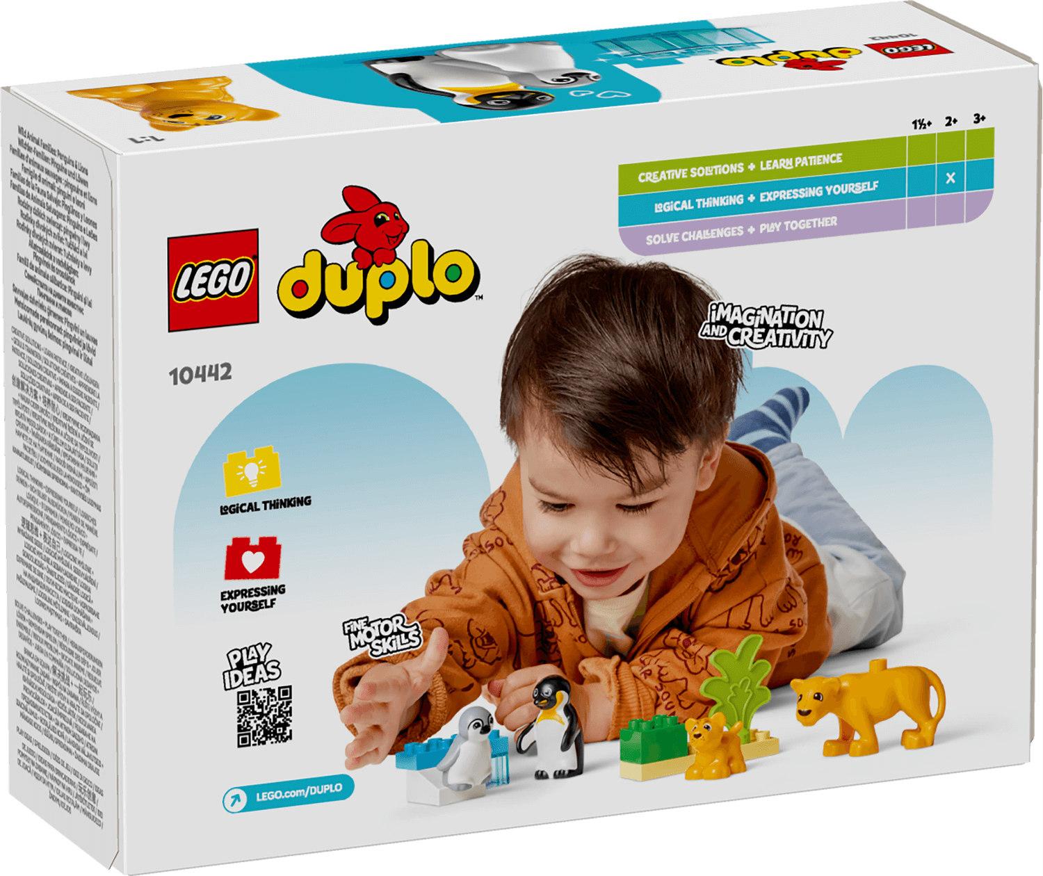 Curious Minds Toys & Games > Toys > Construction Toys > Interlocking Blocks > LEGO > LEGO Duplo Lego Duplo 10442 Wild Animal Families: Penguins & Lions for Age 2 & Up