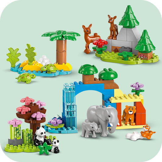Curious Minds Toys & Games > Toys > Construction Toys > Interlocking Blocks > LEGO > LEGO Duplo Lego Duplo 10446 3 in 1 Wild Animal Families for Toddlers Ages 2 & Up