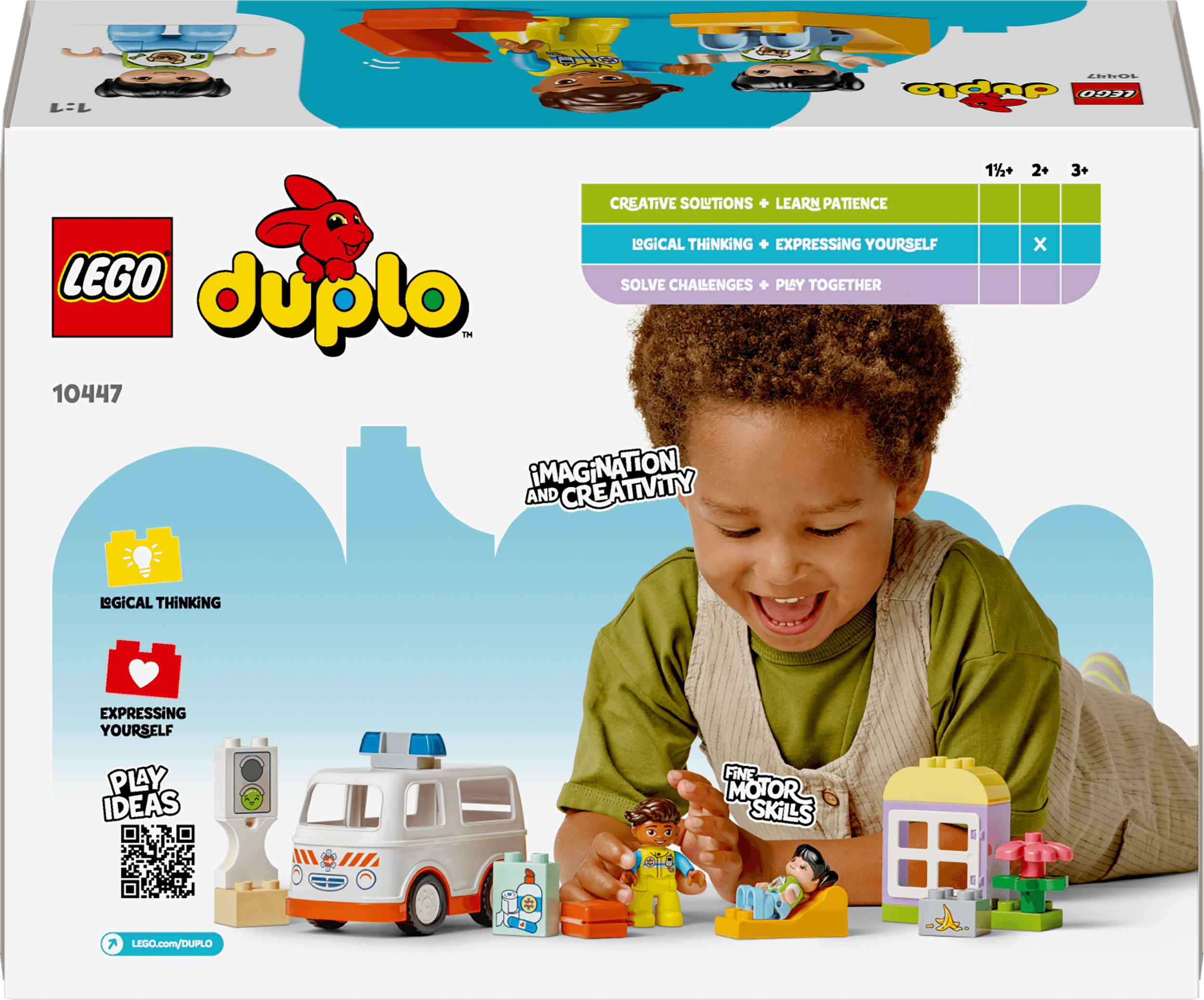 Curious Minds Toys & Games > Toys > Construction Toys > Interlocking Blocks > LEGO > LEGO Duplo Lego Duplo 10447 Ambulance & Driver Playset for Toddlers Ages 2 and Up