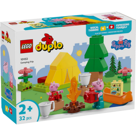 Curious Minds Toys & Games > Toys > Construction Toys > Interlocking Blocks > LEGO > LEGO Duplo Lego Duplo 10452 Peppa Pig Camping Trip Toy for Toddlers Ages 2 and Up