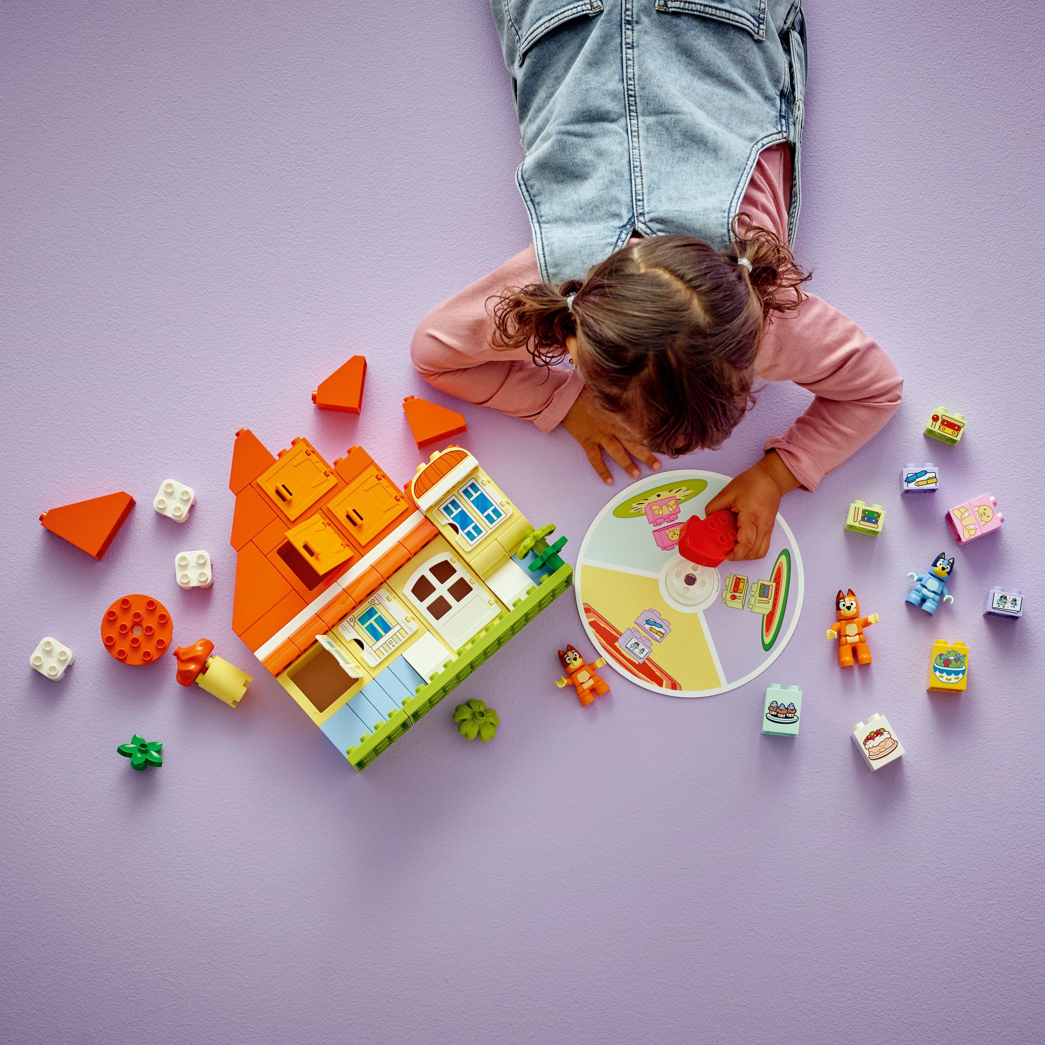 Curious Minds Toys & Games > Toys > Construction Toys > Interlocking Blocks > LEGO > LEGO Duplo Lego Duplo Bluey 10459 Bluey's Family House with Memory Game Ages 3+