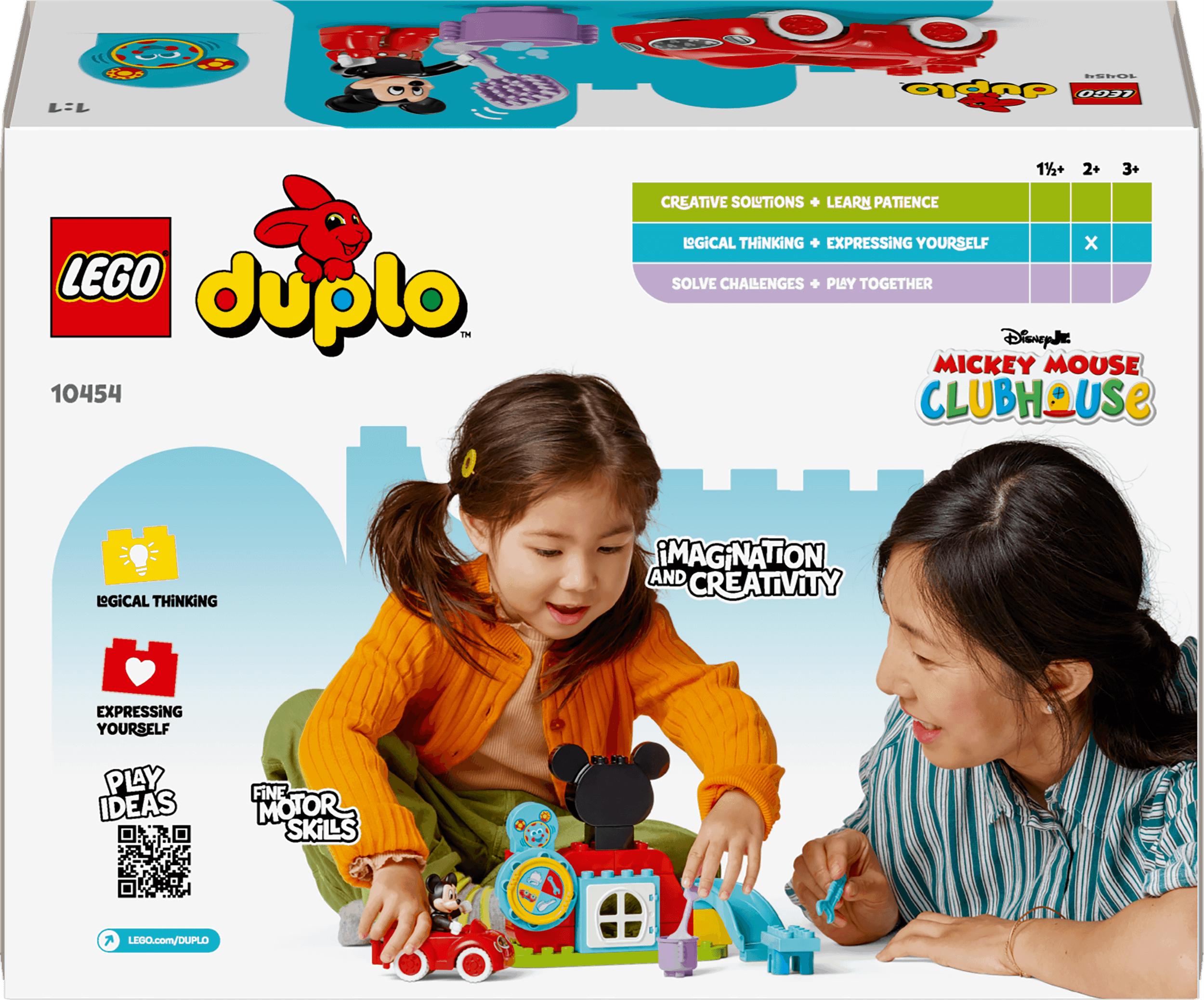 Curious Minds Toys & Games > Toys > Construction Toys > Interlocking Blocks > LEGO > LEGO Duplo Lego Duplo Disney 10454 Mickey Mouse Clubhouse & Car for Ages 2 and Up