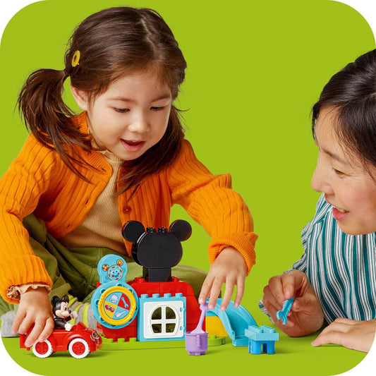 Curious Minds Toys & Games > Toys > Construction Toys > Interlocking Blocks > LEGO > LEGO Duplo Lego Duplo Disney 10454 Mickey Mouse Clubhouse & Car for Ages 2 and Up