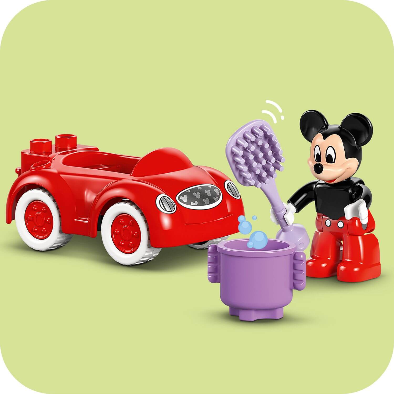 Curious Minds Toys & Games > Toys > Construction Toys > Interlocking Blocks > LEGO > LEGO Duplo Lego Duplo Disney 10454 Mickey Mouse Clubhouse & Car for Ages 2 and Up