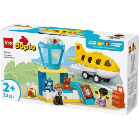 Curious Minds Toys & Games > Toys > Construction Toys > Interlocking Blocks > LEGO > LEGO Duplo Lego Duplo Town 10443 First Time at the Airport Set for Ages 2 and Up