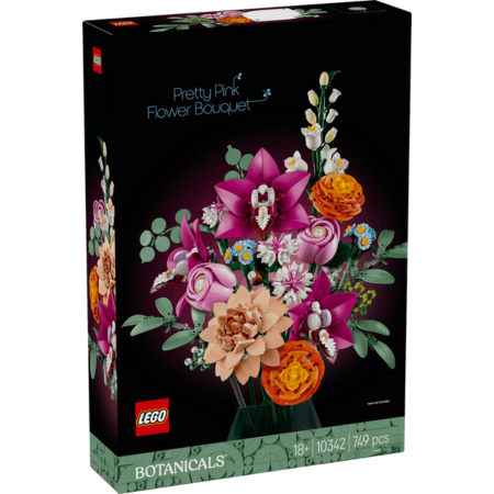 Curious Minds Toys & Games > Toys > Construction Toys > Interlocking Blocks > LEGO > LEGO Flowers Lego Botanicals 10342 Pretty Pink Flower Bouquet for Adults Ages 18+