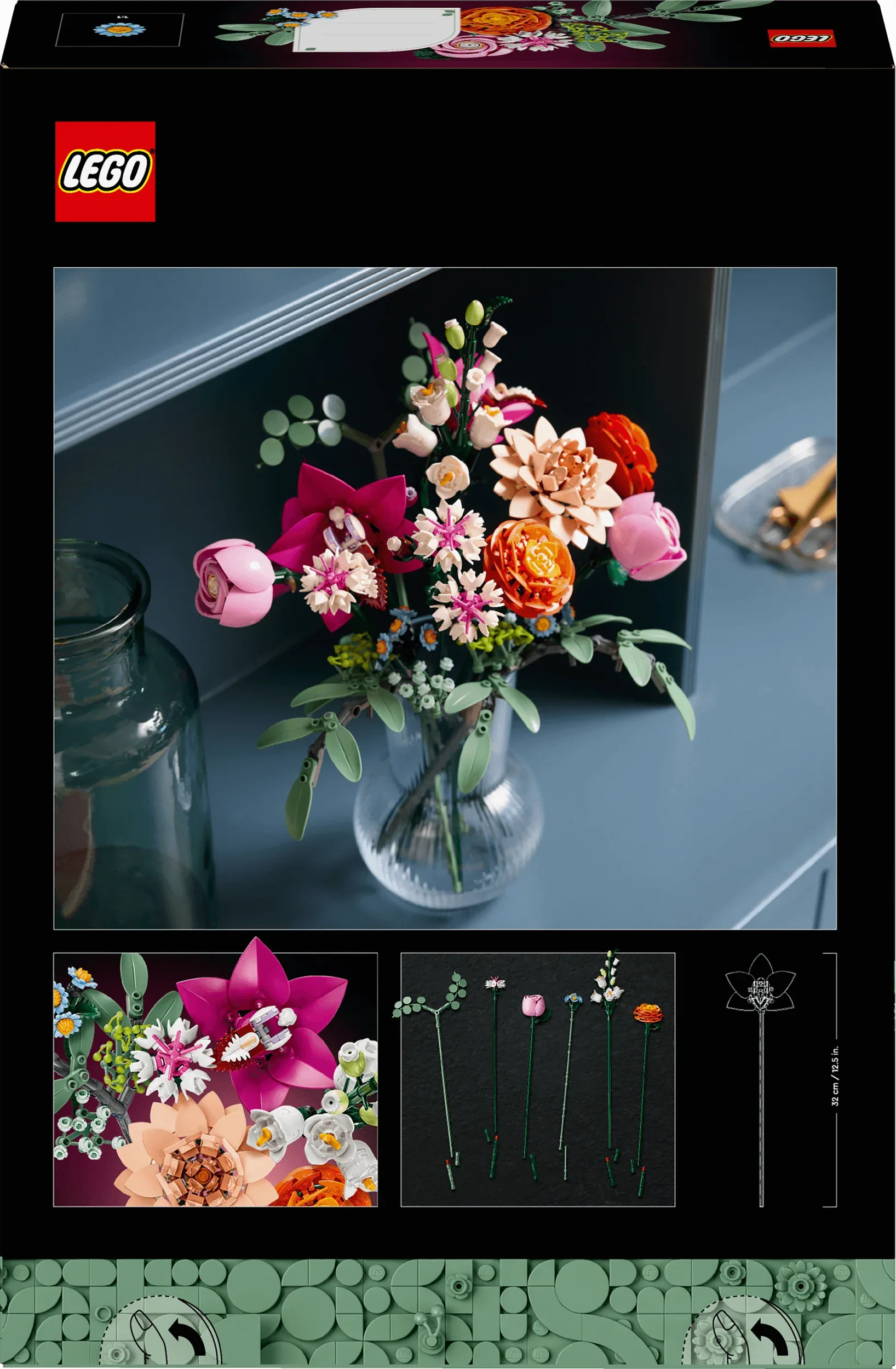Curious Minds Toys & Games > Toys > Construction Toys > Interlocking Blocks > LEGO > LEGO Flowers Lego Botanicals 10342 Pretty Pink Flower Bouquet for Adults Ages 18+