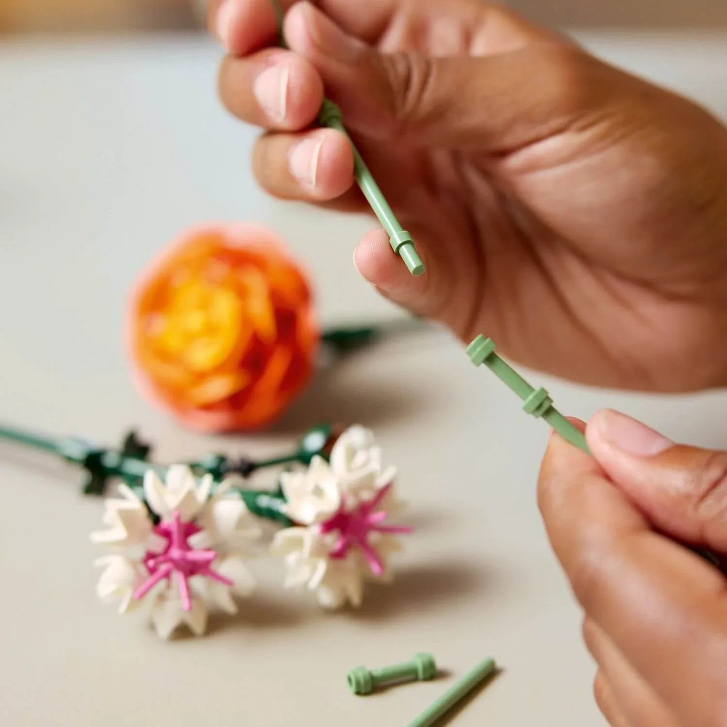 Curious Minds Toys & Games > Toys > Construction Toys > Interlocking Blocks > LEGO > LEGO Flowers Lego Botanicals 10342 Pretty Pink Flower Bouquet for Adults Ages 18+
