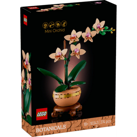 Curious Minds Toys & Games > Toys > Construction Toys > Interlocking Blocks > LEGO > LEGO Flowers Lego Botanicals 10343 Mini Orchid Building Set for Adults Ages 18 & Up