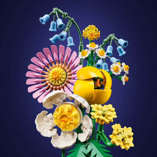 Curious Minds Toys & Games > Toys > Construction Toys > Interlocking Blocks > LEGO > LEGO Flowers Lego Botanicals 10347 Petite Sunny Bouquet Buildable Gift for Ages 9+