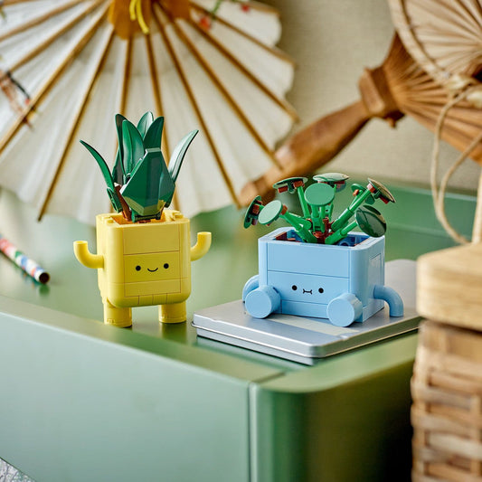 Curious Minds Toys & Games > Toys > Construction Toys > Interlocking Blocks > LEGO > LEGO Flowers Lego Botanicals 10349 Happy Plants Toy Building Kit for Ages 9 and Up