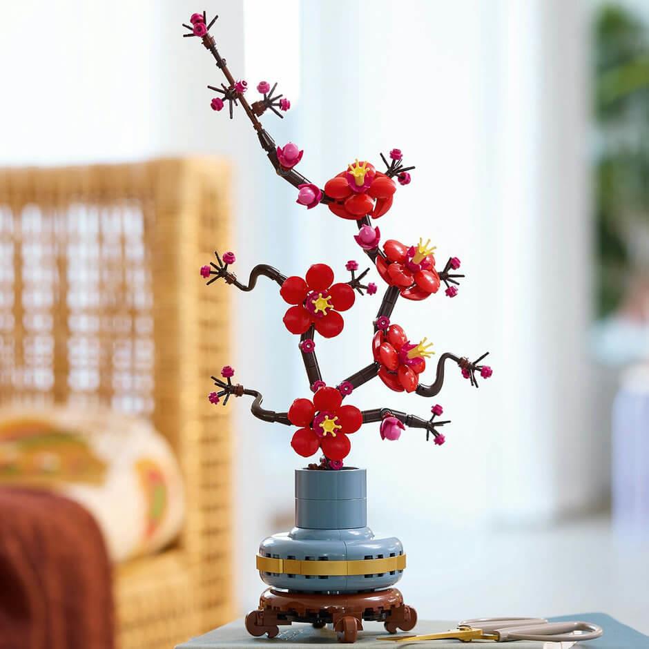 Curious Minds Toys & Games > Toys > Construction Toys > Interlocking Blocks > LEGO > LEGO Flowers Lego Botanicals 10369 Plum Blossom Building Set for Adults Age 18 & Up