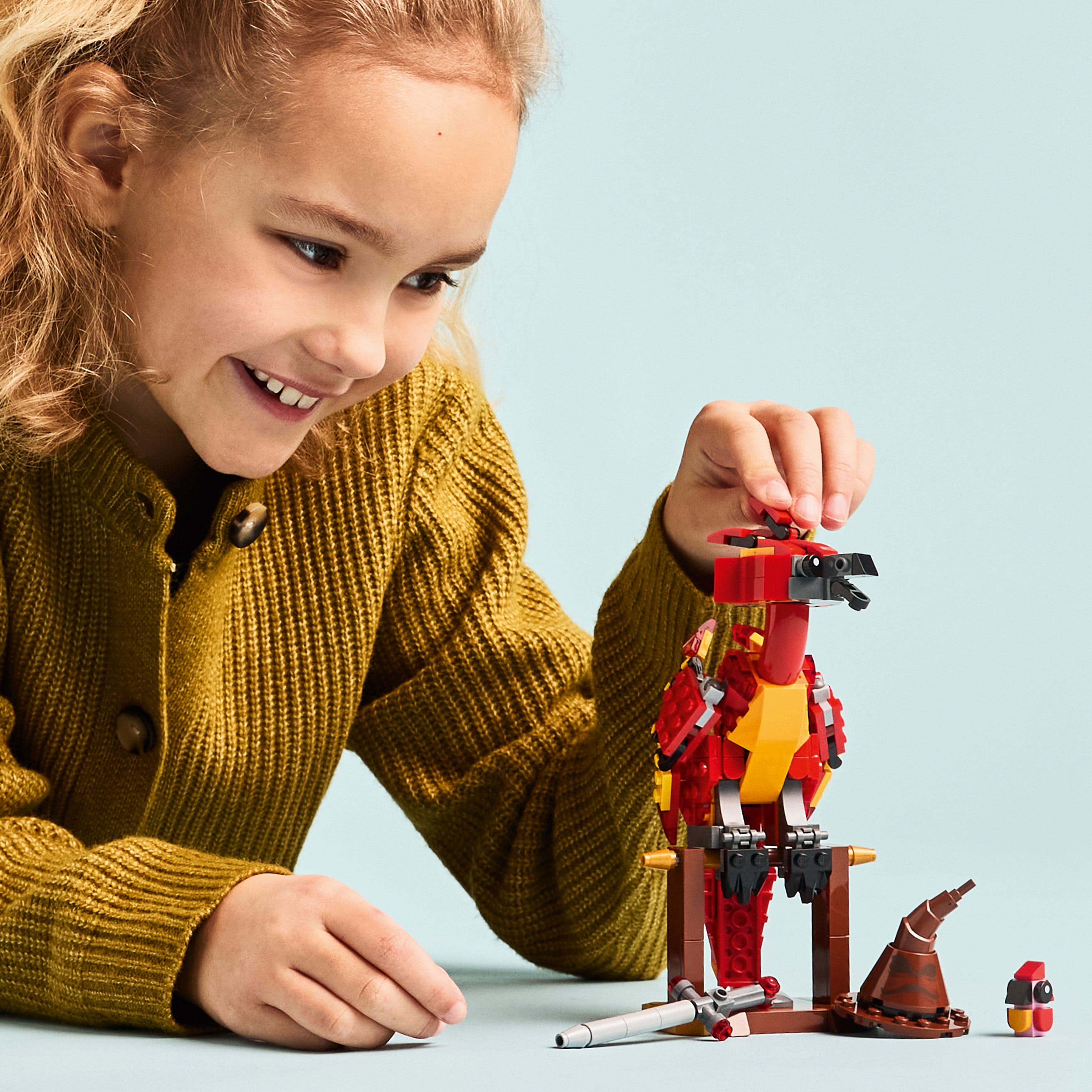 Curious Minds Toys & Games > Toys > Construction Toys > Interlocking Blocks > LEGO > LEGO Harry Potter Lego Harry Potter 76448 Fawkes: Dumbledore's Phoenix for Ages 8 and Up