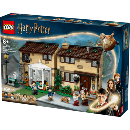 Curious Minds Toys & Games > Toys > Construction Toys > Interlocking Blocks > LEGO > LEGO Harry Potter Lego Harry Potter 76451 Privet Drive: Aunt Marge's Visit for Ages 8+