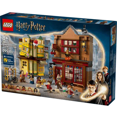 Curious Minds Toys & Games > Toys > Construction Toys > Interlocking Blocks > LEGO > LEGO Harry Potter Lego Harry Potter 76452 Quality Quidditch Supplies & Ice Cream Parlour