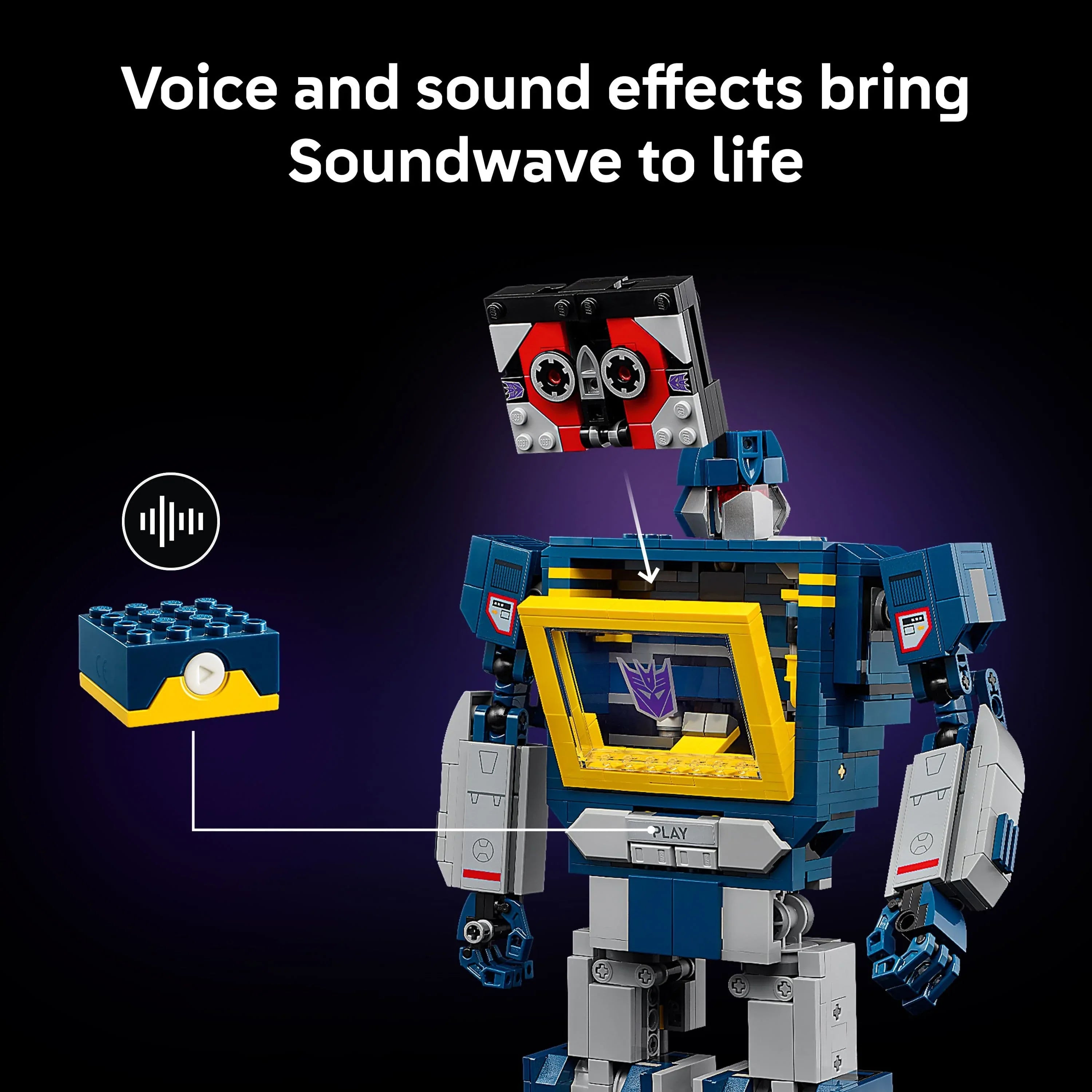 Curious Minds Toys & Games > Toys > Construction Toys > Interlocking Blocks > LEGO > LEGO Icons Lego Icons 10358 Transformers: Soundwave for Collectors Aged 18 and Up