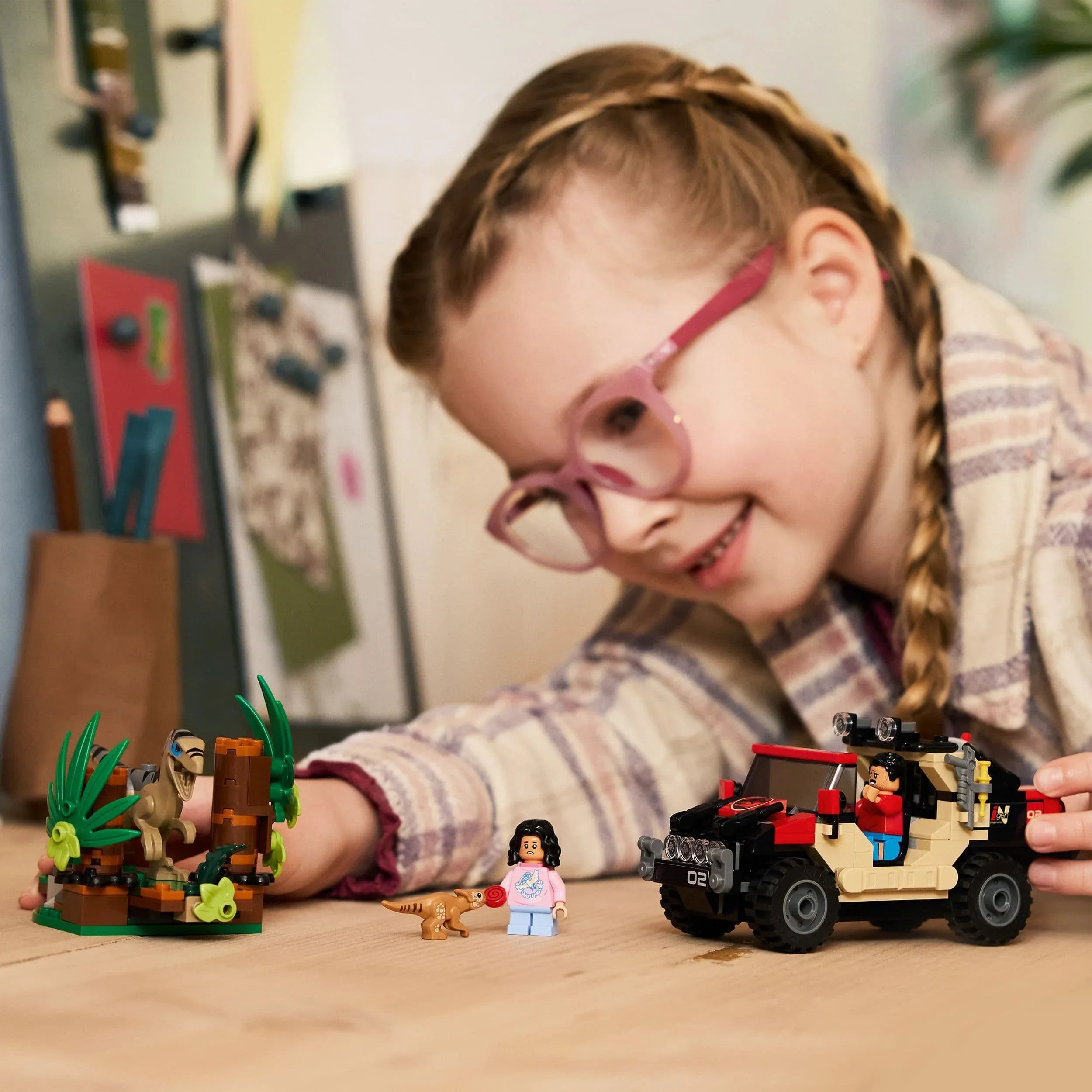 Curious Minds Toys & Games > Toys > Construction Toys > Interlocking Blocks > LEGO > LEGO Jurassic Park Lego Jurassic World 76972 Raptor Off-Road Escape for Ages 6 and Up