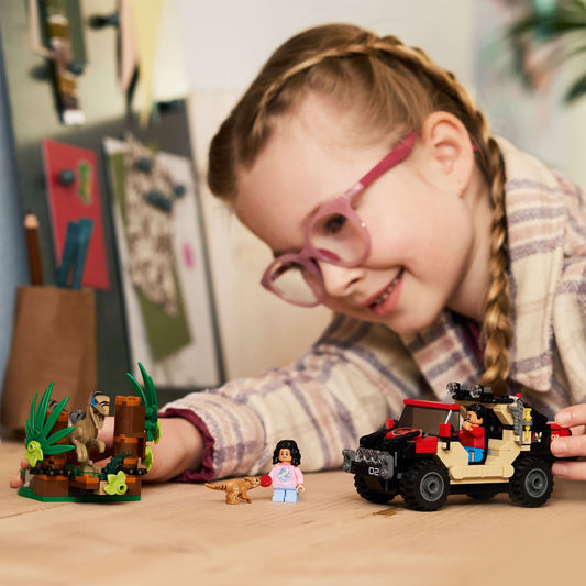 Curious Minds Toys & Games > Toys > Construction Toys > Interlocking Blocks > LEGO > LEGO Jurassic Park Lego Jurassic World 76972 Raptor Off-Road Escape for Ages 6 and Up