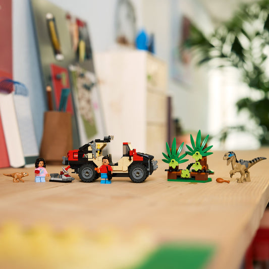 Curious Minds Toys & Games > Toys > Construction Toys > Interlocking Blocks > LEGO > LEGO Jurassic Park Lego Jurassic World 76972 Raptor Off-Road Escape for Ages 6 and Up