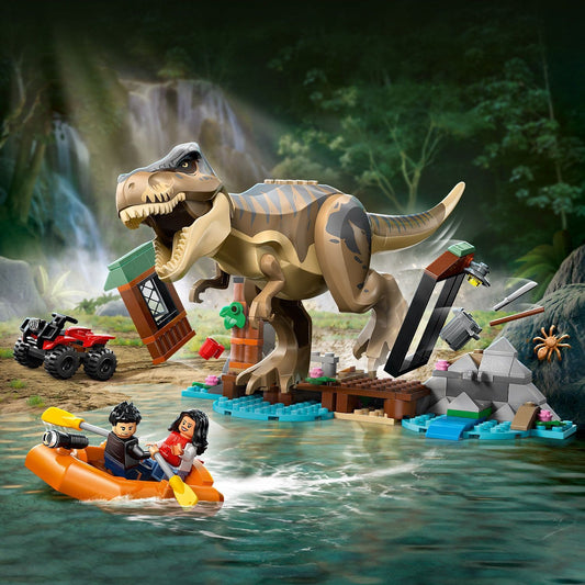 Curious Minds Toys & Games > Toys > Construction Toys > Interlocking Blocks > LEGO > LEGO Jurassic Park Lego Jurassic World 76975 T. rex River Escape Playset for Age 5 and Up