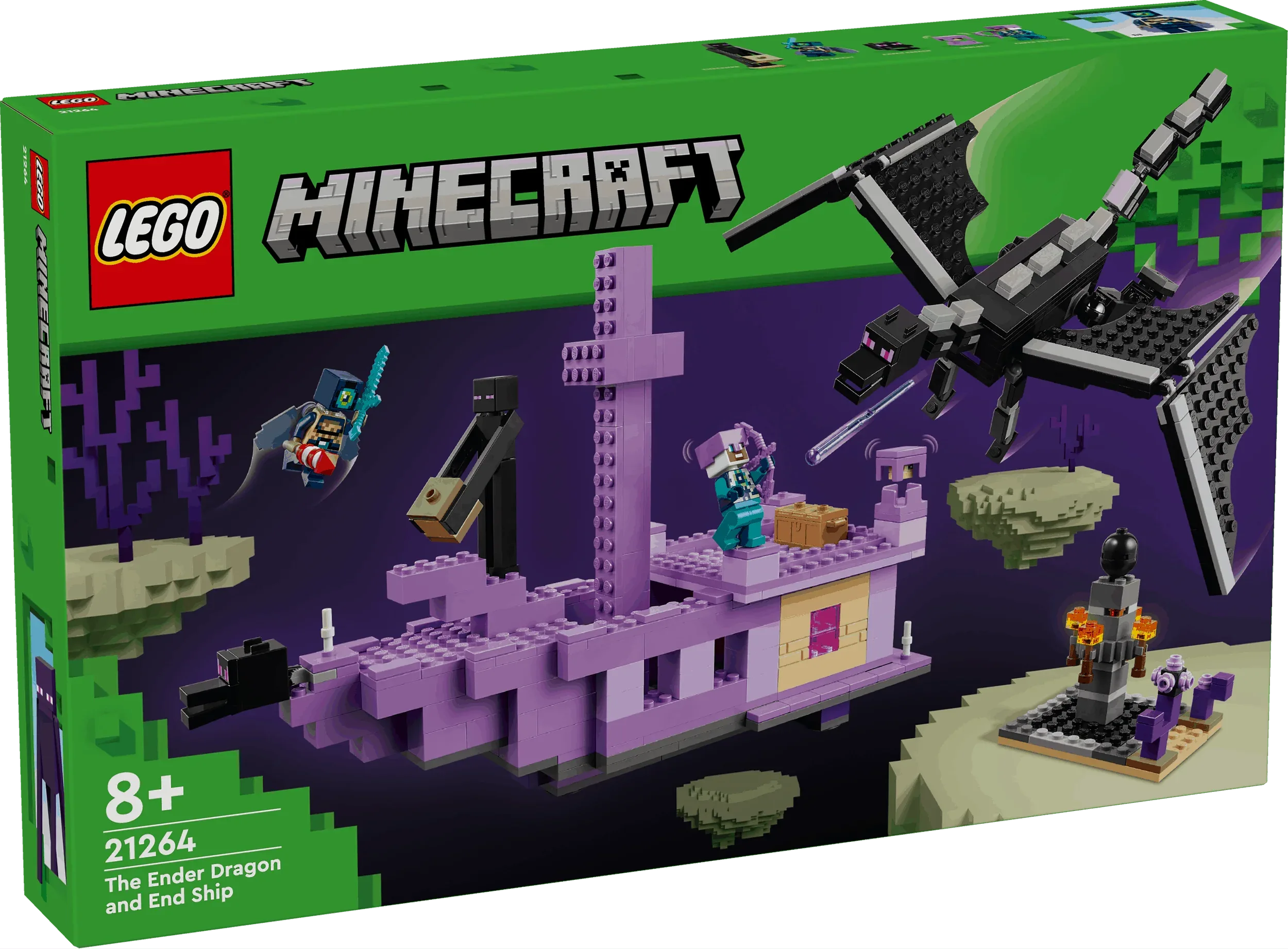 Curious Minds Toys & Games > Toys > Construction Toys > Interlocking Blocks > LEGO > LEGO Minecraft Lego Minecraft 21264 The Ender Dragon and End Ship for Ages 8 and Up