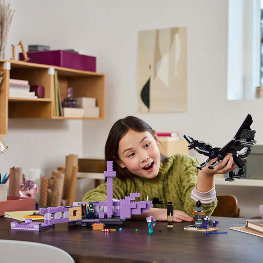 Curious Minds Toys & Games > Toys > Construction Toys > Interlocking Blocks > LEGO > LEGO Minecraft Lego Minecraft 21264 The Ender Dragon and End Ship for Ages 8 and Up