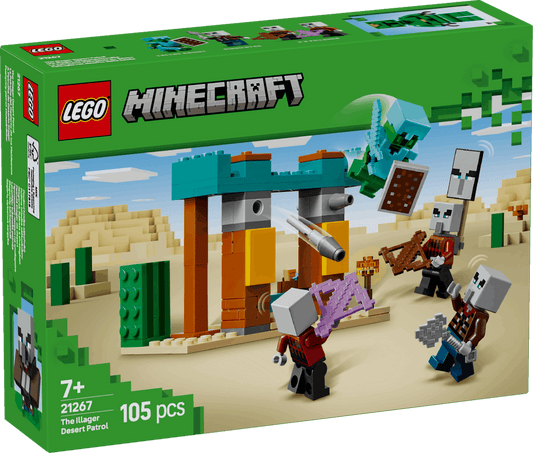 Curious Minds Toys & Games > Toys > Construction Toys > Interlocking Blocks > LEGO > LEGO Minecraft Lego Minecraft 21267 The Illager Desert Patrol Playset for Ages 7 & Up