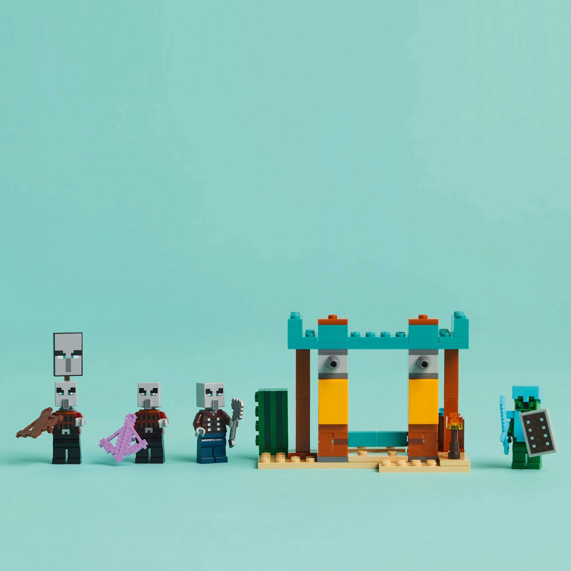 Curious Minds Toys & Games > Toys > Construction Toys > Interlocking Blocks > LEGO > LEGO Minecraft Lego Minecraft 21267 The Illager Desert Patrol Playset for Ages 7 & Up