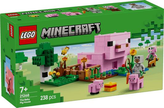 Curious Minds Toys & Games > Toys > Construction Toys > Interlocking Blocks > LEGO > LEGO Minecraft Lego Minecraft 21268 The Baby Pig House Toy Playset for Ages 7 and Up